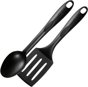 Комплект съдове за готвене Tefal C2678074 Starter Black, 6 ч, Титениево покритие, Без PFOA, Thermo-Fusion, Thermo-Signal, Индукция, Черен