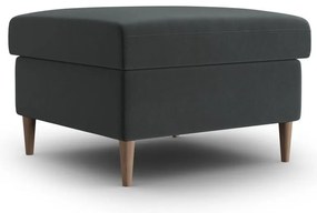 Тъмносива кадифена табуретка Kyoto – Cosmopolitan Design