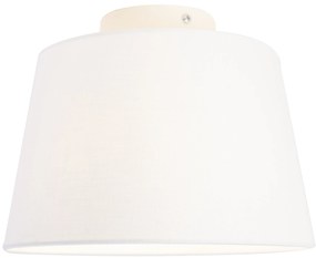 Модерна таванна лампа с бял абажур 25 см - Combi