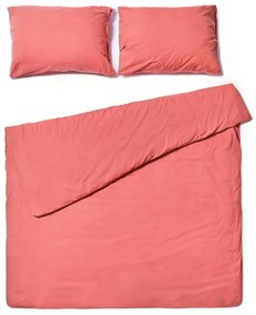 Коралово розово памучно спално бельо за двойно легло , 200 x 220 cm - Bonami Selection