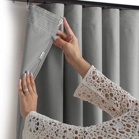 Сива затъмняваща завеса 200x270 cm Velto – Filumi