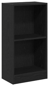 862000 vidaXL Библиотека, черно и дъб, 40x24x52 см, инженерно дърво