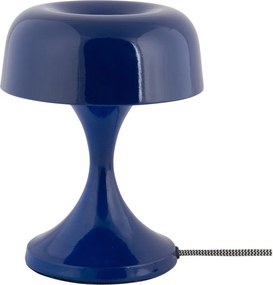 Синя метална настолна лампа (височина 20 cm) Moda Retro – Leitmotiv