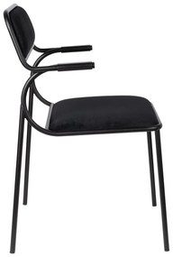 Черни трапезни столове в комплект от 2 броя Alba - Zuiver