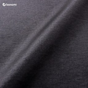 Тъмно сив кадифен разтегателен диван Luca - Milo Casa