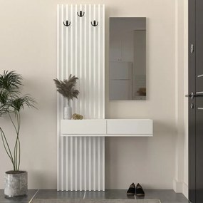 Меламинов закачалка Elois в бял цвят 96.6x26.8x195.5см.