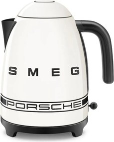 Електрическа кана SMEG Porsche KLF03PCWEU, 2400 W, 1.7 л, 360° основа, Гланцово покритие, Бял
