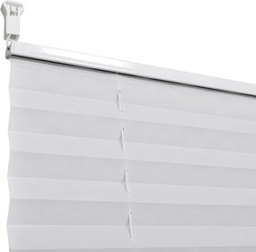 Плисирана щора 60 х 200 см, бяла