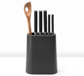 Поставка за ножове Brabantia 1004149, Държач за прибори, Неплъзгаща основа, Тъмносив