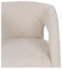 Бежово кресло от плат букле – Ixia