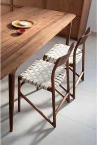 Трапезен стол в бял и кафяв цвят Fawn – Gazzda