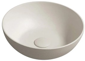 Sapho - Мивка за плот FORMIGO Ø 39 cm бетонна/пясъчна