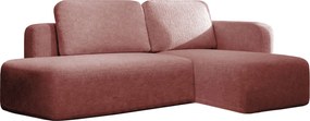 Ъглов диван Cozy-Розово-Десен