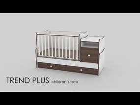 LORELLI Classic Трансформиращо се легло-люлка 70/160 см. ТРЕНД ПЛЮС БЯЛО/BABY BLUE
