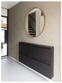 Черен метален шкаф за обувки Billy - Spinder Design