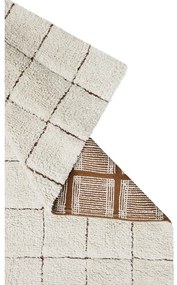 Кремав ръчно изработен памучен килим подходящ за пране 200x300 cm Mosaic – Lorena Canals