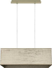 Пендел БРИК, никел, абажур Сарай Бронз, 3xE27