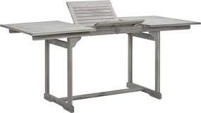 316575 vidaXL Градинска трапезна маса (120-170)x80x75 cм акациево дърво масив