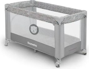 Lionelo - Пътно бебешко креватче STEFI сиво
