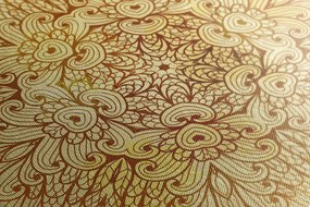 Картина на платно – Златна етническа Мандала