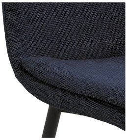 Тъмносин трапезен стол Becca – Actona