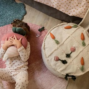 Кремав детски пуф Tic-Tac-Toe – Lorena Canals