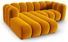 Жълт ъглов диван (ляв ъгъл) Lupine – Micadoni Home
