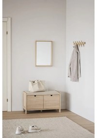 Стенна закачалка от дъбово дърво в естествен цвят Hillmond - Rowico