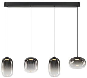 LED Пендел VASO LED/15W/230V черен/опушен