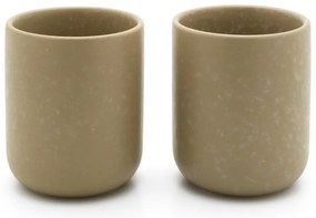 Бежови глинени чаши в комплект от 2 бр. 200 ml Umea – Bredemeijer