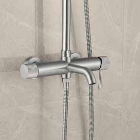 Комплект за душ Rea Lungo Stripe Brush Nickel