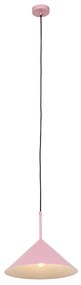 Дизайнерска висяща лампа розов триъгълник - Triangolo