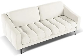 Бял кадифен диван 202 cm Nalu – Makamii
