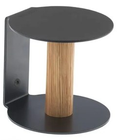 Черен стенен държач за тоалетна хартия Nupo – LIND DNA