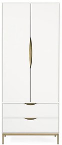 Бял гардероб 80x195 cm Kobe - Woodman