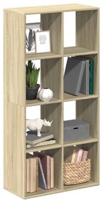 858023 vidaXL Разделител за стая / библиотека, сонома дъб, 69,5x29x137,5 см