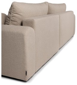 Бежов разтегателен ъглов диван от букле (десен ъгъл) Quinoa – Bonami Selection