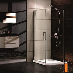 Душ кабина ICL 157 80 L NEW, Inter Ceramic, 80x80x200см, 8мм