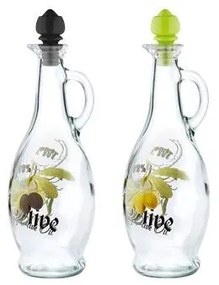 Стъклена бутилка за зехтин с различни декори 750мл "Kibele" M-152044 - Horecano