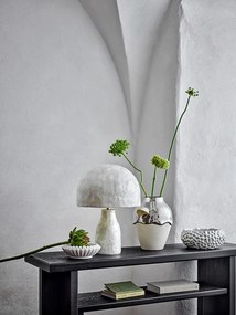 Кремава/в сребрист цвят глинена ваза (височина 26 cm) Silvio – Bloomingville