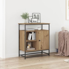 Sonata H Сидборт Артисан Дъб 69x35x80 см Инженерна дървесина и стомана