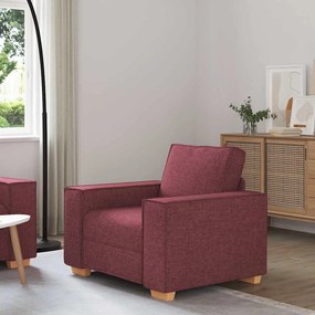 4104963 vidaXL Диван-фотьойл, бордо, 60 см, плат