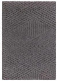 Антрацитен вълнен килим 120x170 cm Hague - Asiatic Carpets