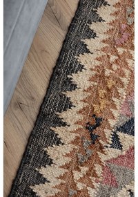 Сив ръчно изработен ютен килим 80x150 cm Roya Parsa – Elle Decoration