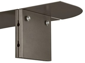 Сив стоманен стенен рафт 80 cm Oru – Blomus