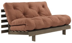 Разтегателен диван в оранжево и медно 140 cm Roots - Karup Design