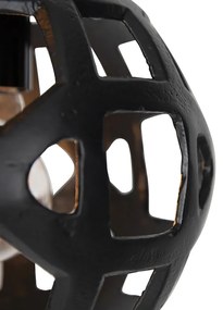 Индустриално висящо осветление черно кръгло 3-светлина - Bobby