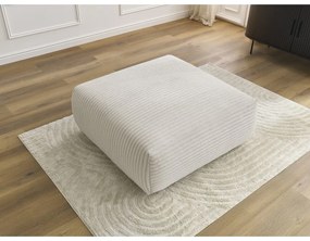 Кремава табуретка от рипсено кадифе Lucien – Bobochic Paris