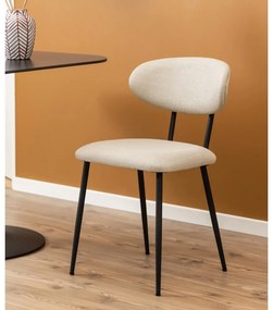 Кремави трапезни столове в комплект от 2 броя Denise - Actona