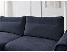 Тъмносин ъглов диван Aden – Bobochic Paris